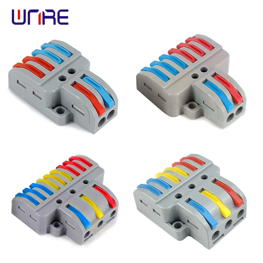 

Mini Wire Connector 422 633 Splicing Terminal Blocks Fast Universal Wiring Electrical Cable Connector Wire Push Terminal