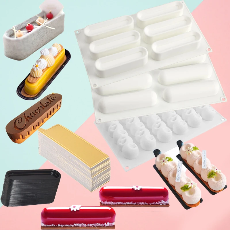 Силиконовые формы для выпечки SHENHONG Eclair силиконовые торта масла пластиковая