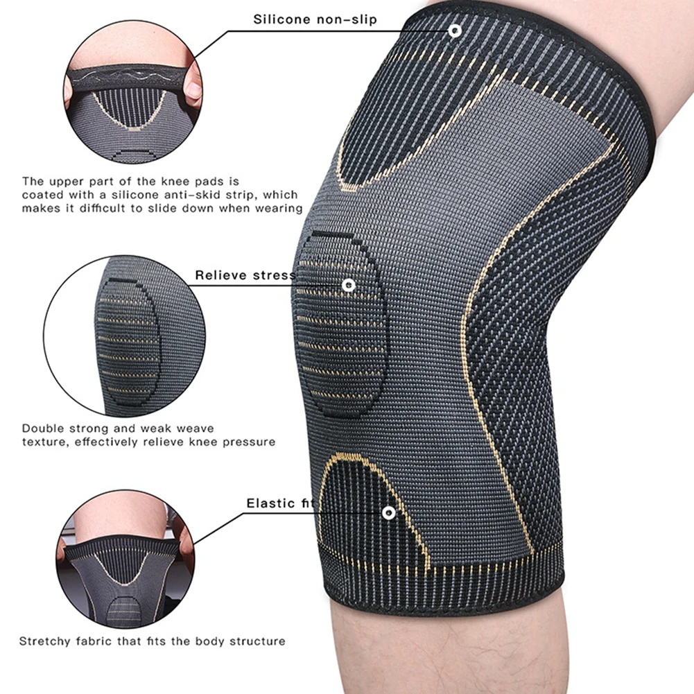 

1PC Adjustable Sports Knee Pads Football Basketball Volleyball Leg Knee Support Brace Patella Guard Protector Pads