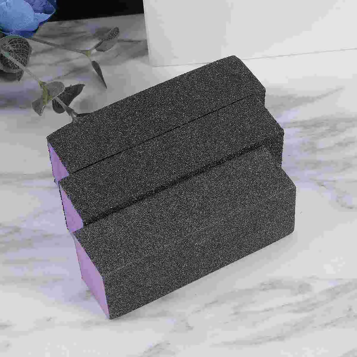 

3 Pcs Durable Tofu Block Sponge Three Side Nail Polishing Strip Emery Board Nail Buffers Sanding Blocks Nail Tools Supplies