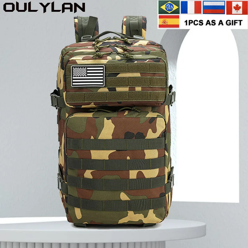 

Военные тактические рюкзаки Oulylan на 3 дня, 45 л, вместительные мужские штурмовые сумки для активного отдыха, Походов, Кемпинга