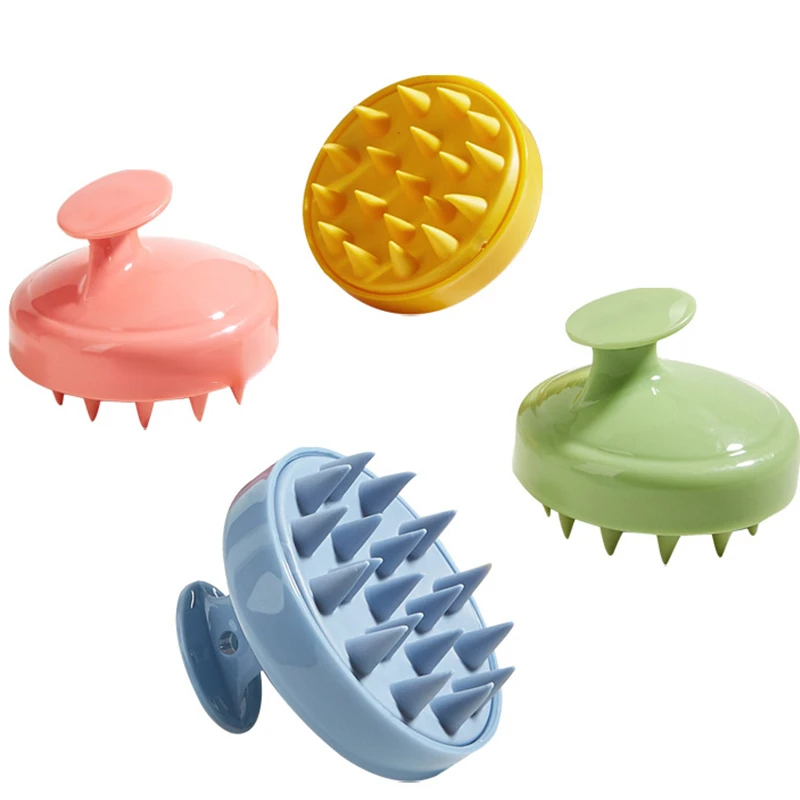 

Sdotter Silicone Shampoo Brushes Hair Root Itching Scalp Cleaning Bath Comb Hair Salon Spa Home Massage Shampoo Brush Hair Styli