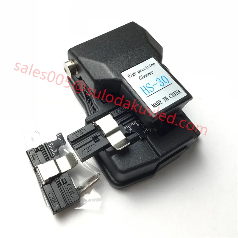 High Precision HS-30 Fiber Cleaver 3 in 1 Cable Cutter Bare Fiber Pigtail Fiber Optic Cable Fiber Knive 48000 Times
