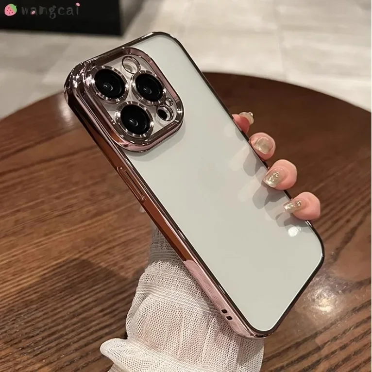 Блестящий простой блестящий чехол для Vivo V40 V30 V29 V27 Pro SE Lite V30e V29e Y200 GT Y200e Y200i Y200t Y100i