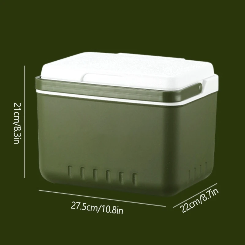 6L Incubator Portable Food Storage Box Car Cold Ice Fishing Cooler Box Mini Fridge for Home Camping Traveling Large Capacity images - 6