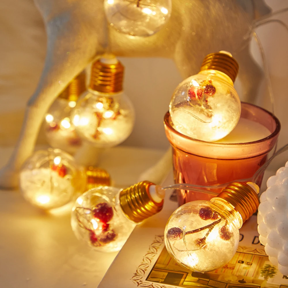 

Outdoor 10 Led String Light Christmas Crystal Lights Fairy String Light Outdoor Party Garden Garland Wedding Decorative 4M