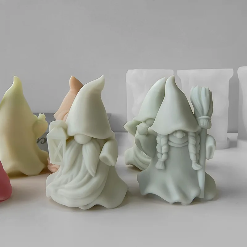Хэллоуин карлик силиконовая форма DIY ароматическая свеча гипсовые украшения