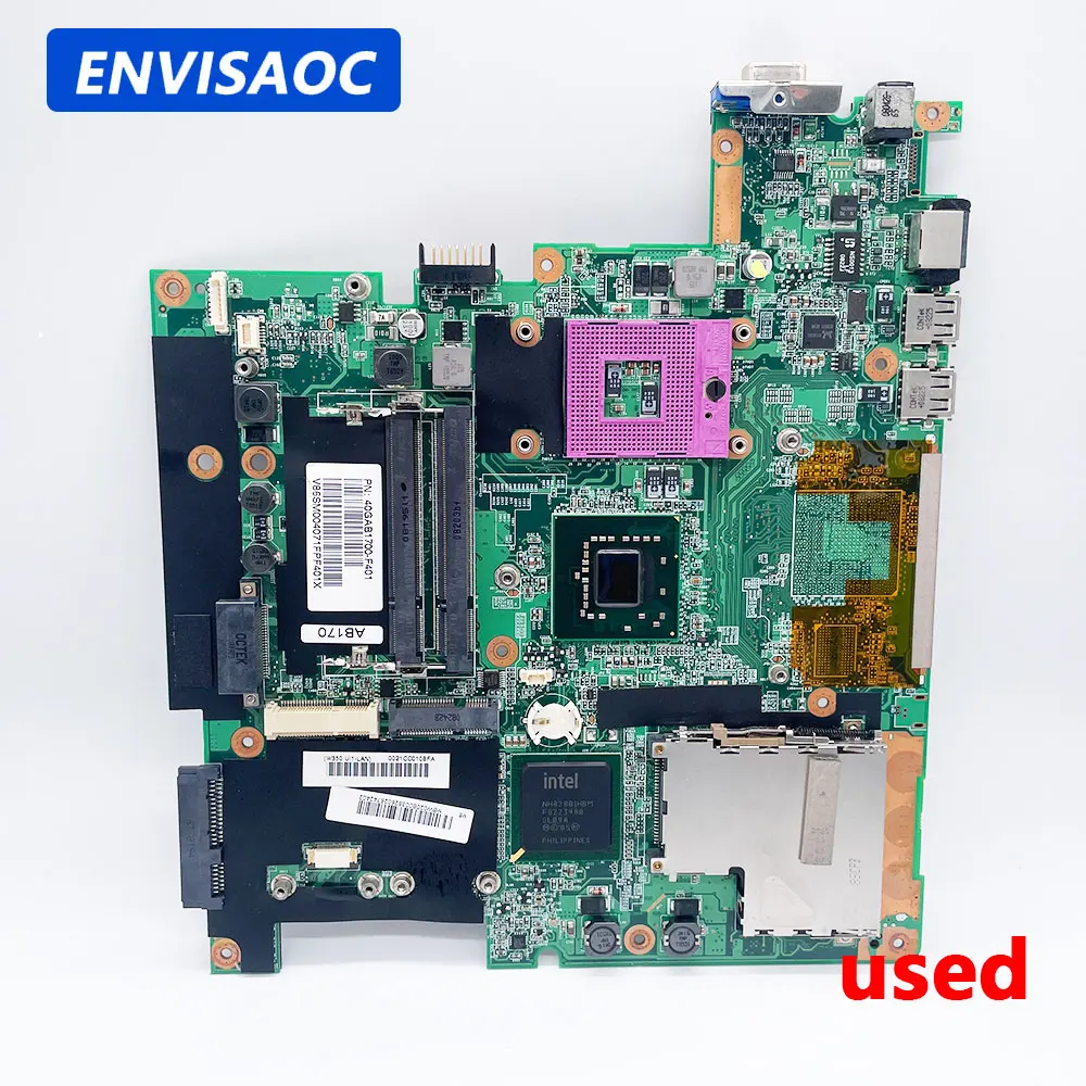 Используется для Acer GATEWAY W350 W350I W350A W650 W650I W650A стандартная материнская плата для ноутбука 40GAB1700-F401