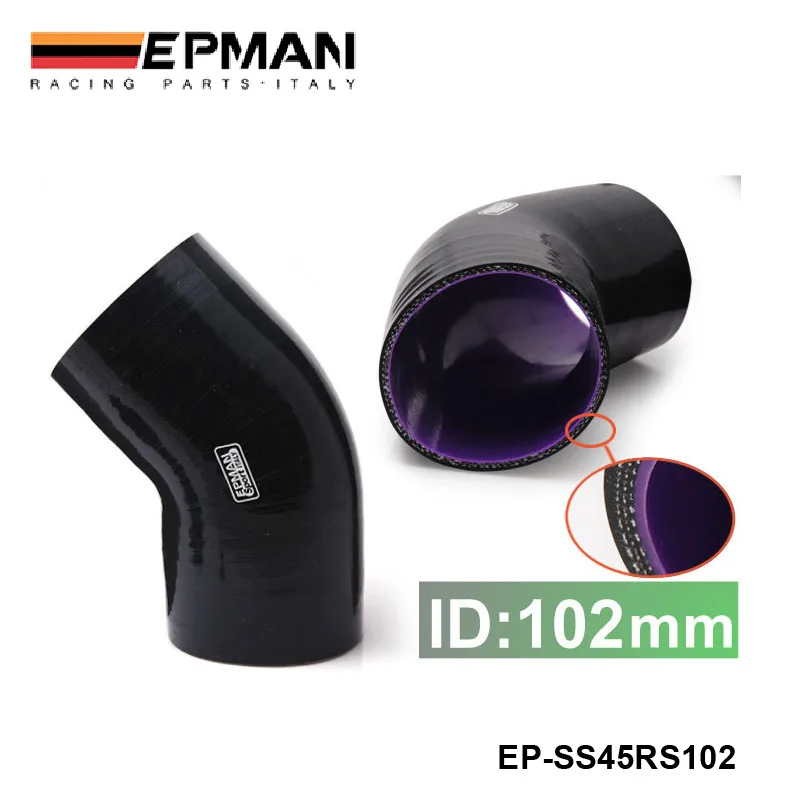 

Коленчатый шланг интеркулера черного цвета, 4 дюйма, 102 мм, 4-слойный, 45 градусов, для BMW e36 EP-SS45RS102
