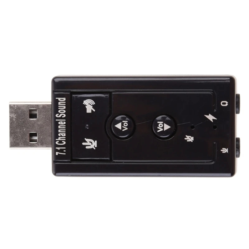 

Переходник с USB на USB 7,1 на 3,5 каналов, звуковая карта, гарнитура, конвертер для ПК, ноутбука, бесплатная доставка по адресу