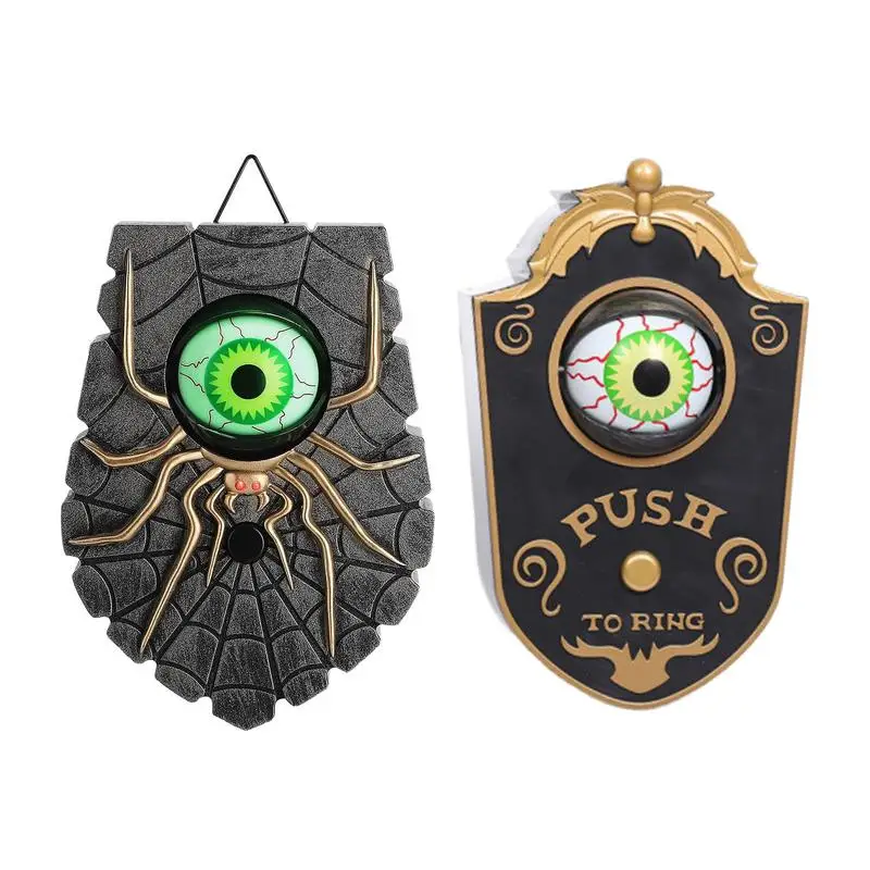 

Halloween Door Bells Haunted House Doorbell Eyeball Halloween Decor For Home Spooky Halloween Party Prop Decoration For Adults