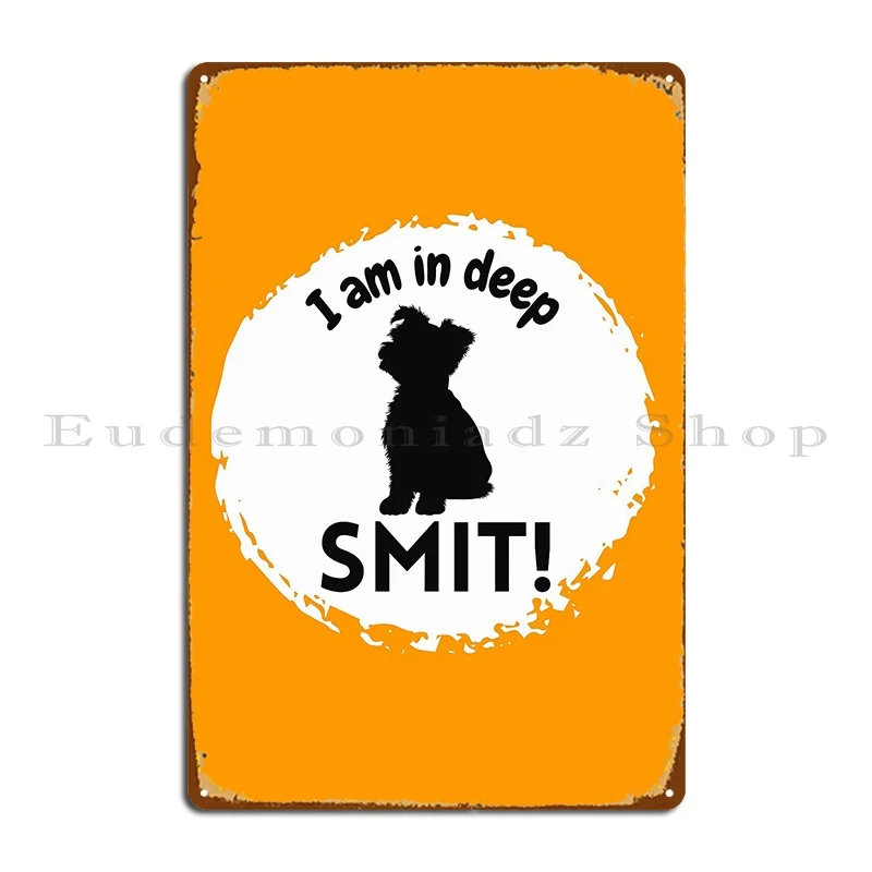 I Am In Deep Smit оранжевый фон металлический знак печатный Декор для дома настенная
