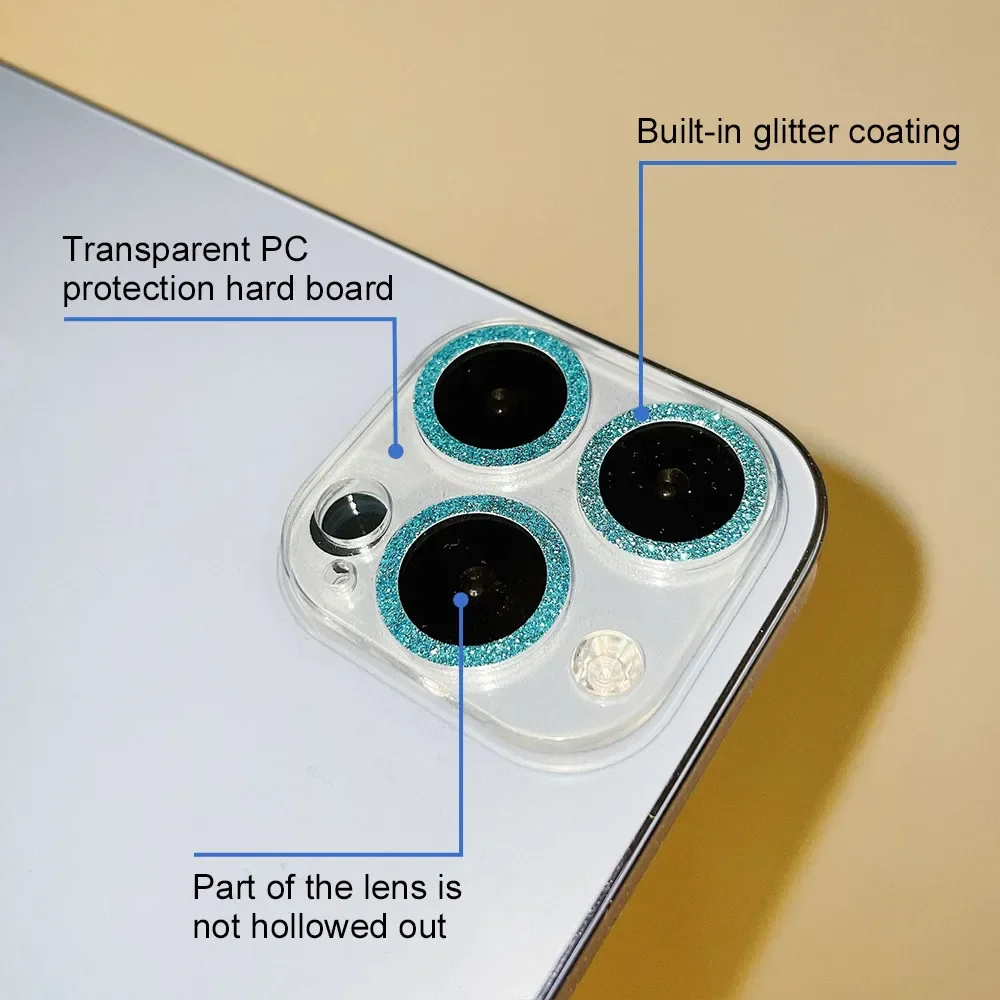 Прозрачный чехол для ПК Starry задней камеры Iphone 15 16 Pro Max Aifon защитное кольцо панели