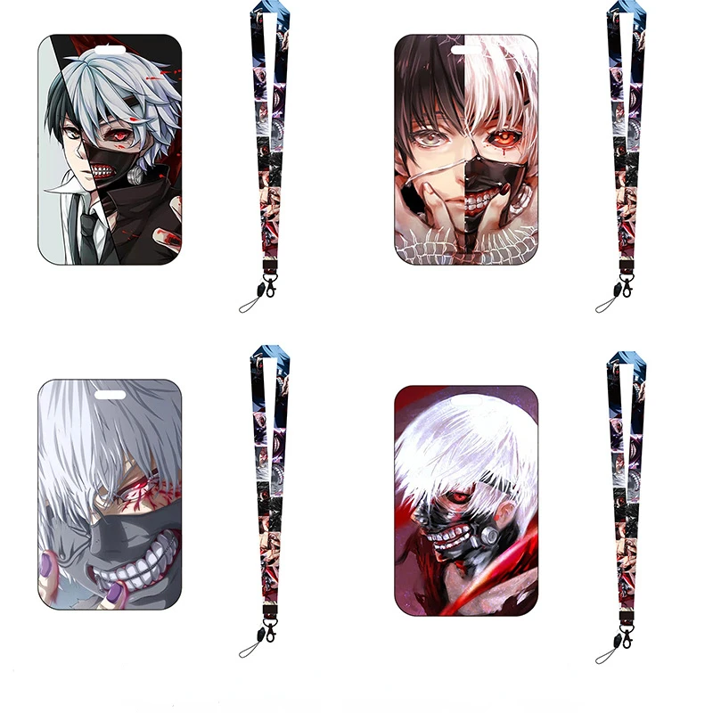 

Cartoon Anime Credential Holder Keychains Neck Ring Keychain Neck Strap Nurse Lanyard With Card Holder Wholesale LHQQ001