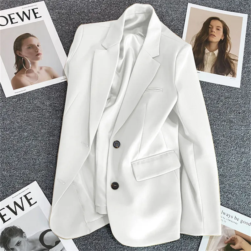Blazer for Women New Loose Casual Spring and Autumn Solid Color Slim  Jacket Blazer Women