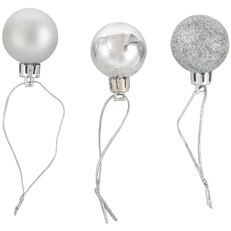 

24 шт., шикарные рождественские блестящие шарики