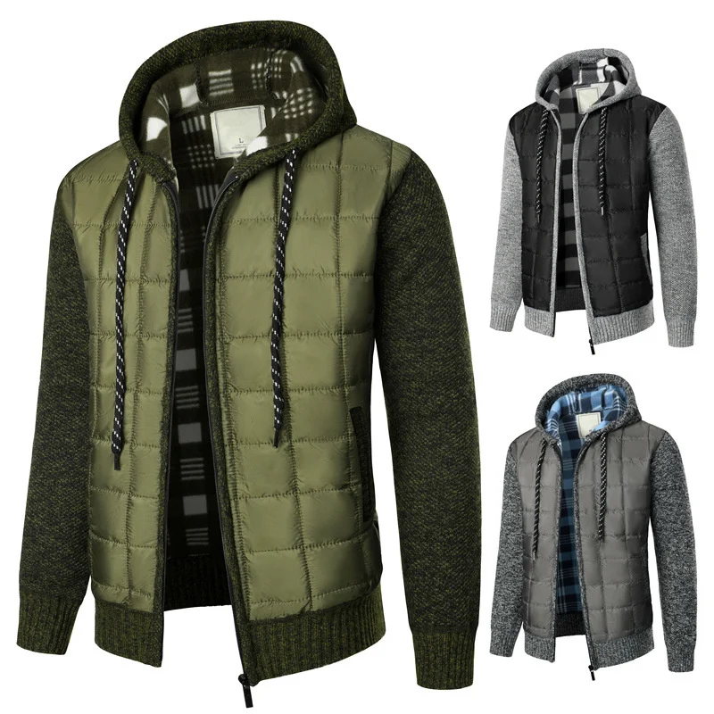 

New Winter Windbreak Jacket Coat Mens Warm Thickening Cold Fleece Parkas Fur Collar Hooded Men's Man Casual Brand Overcoats