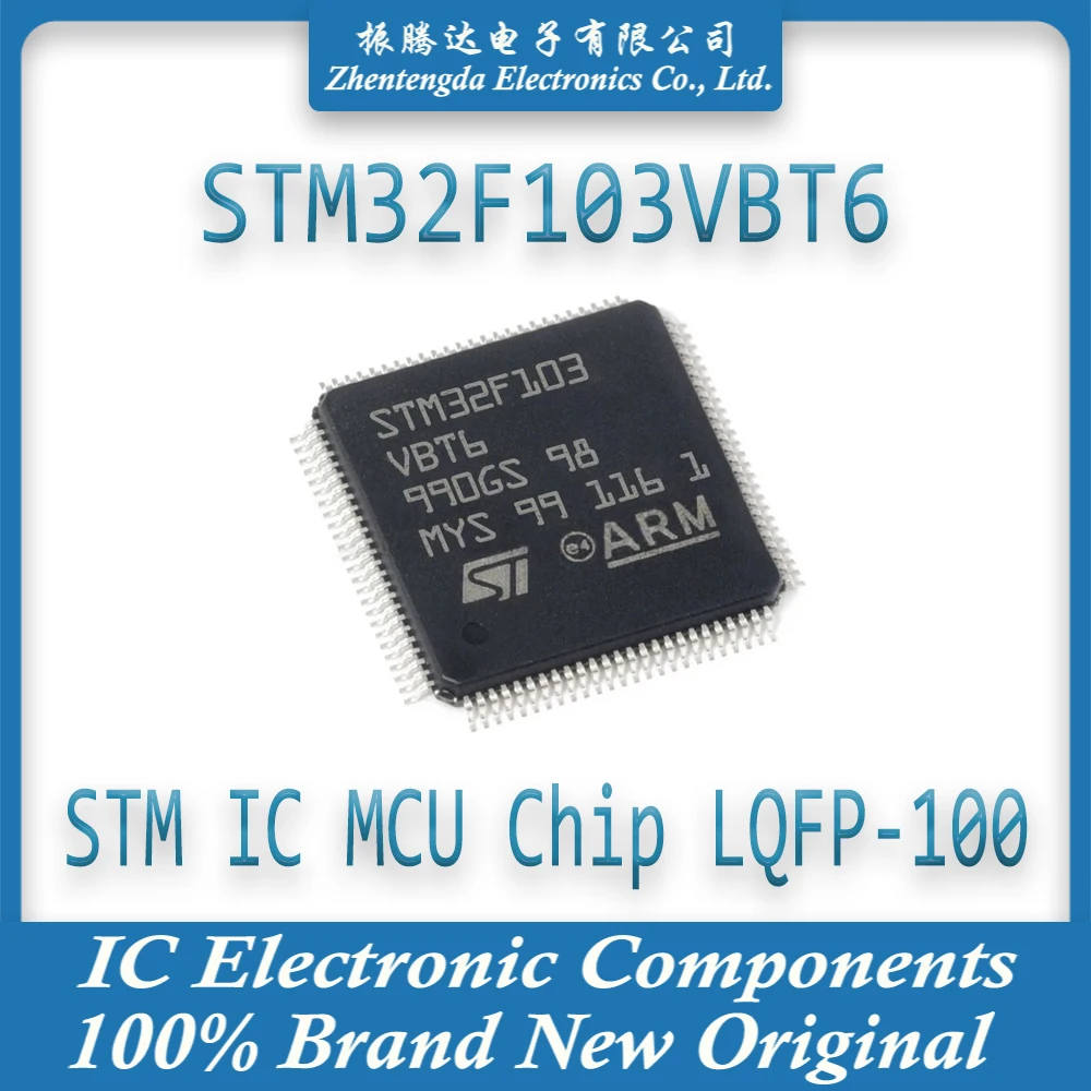 STM32F103VBT6 STM32F103VB STM32F103V STM32F103 STM32F STM32 STM IC MCU Chip LQFP-100 |