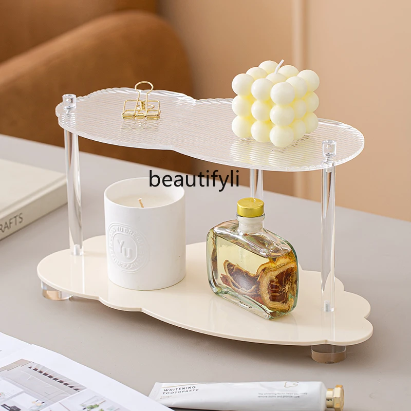 

zqCloud Acrylic Shelf Desktop Aromatherapy Cup Cosmetics Perfume Display Shelf Storage Rack