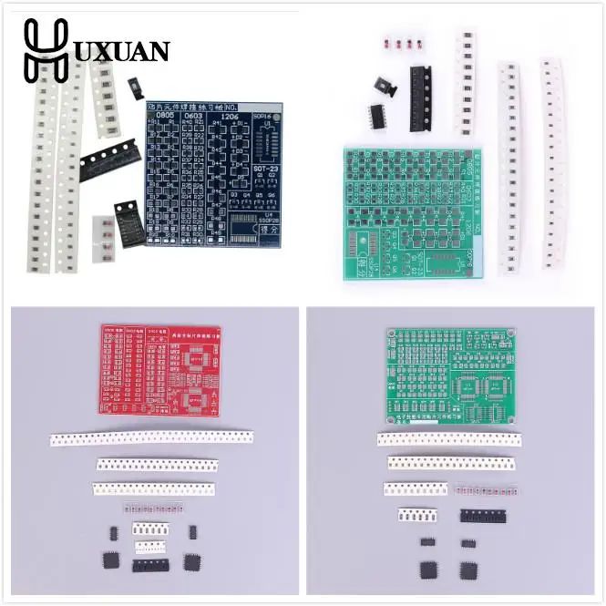 Компоненты SMD SMT, Сварочная плата для практики пайки, умение обучение новичков, набор «сделай сам» для самостоятельной сборки
