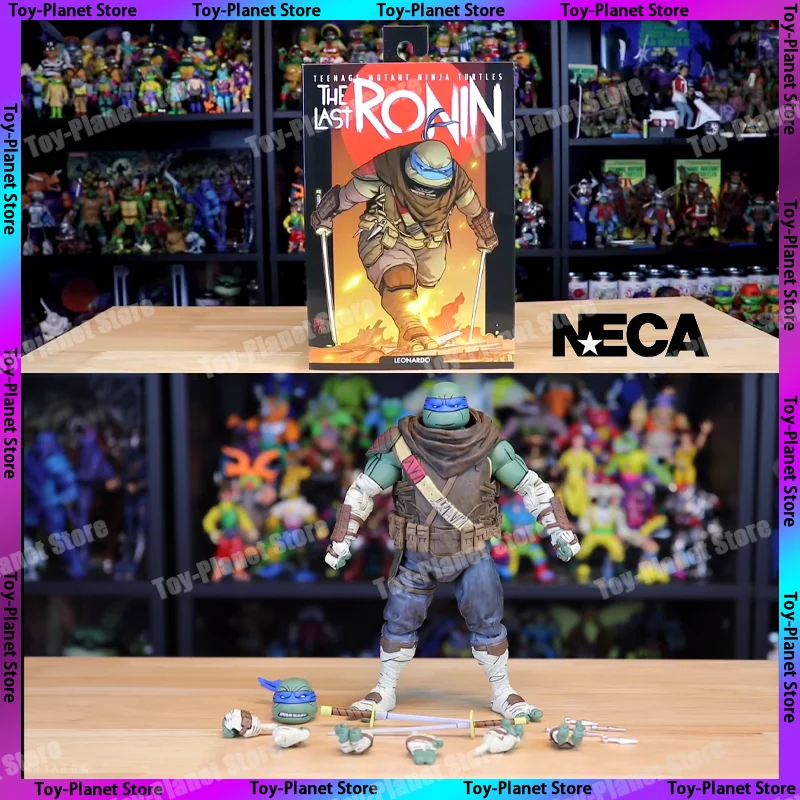 В наличии Neca Tmnt фигурки черепашек Леонардо SHF последняя Ronin Аниме статуэток