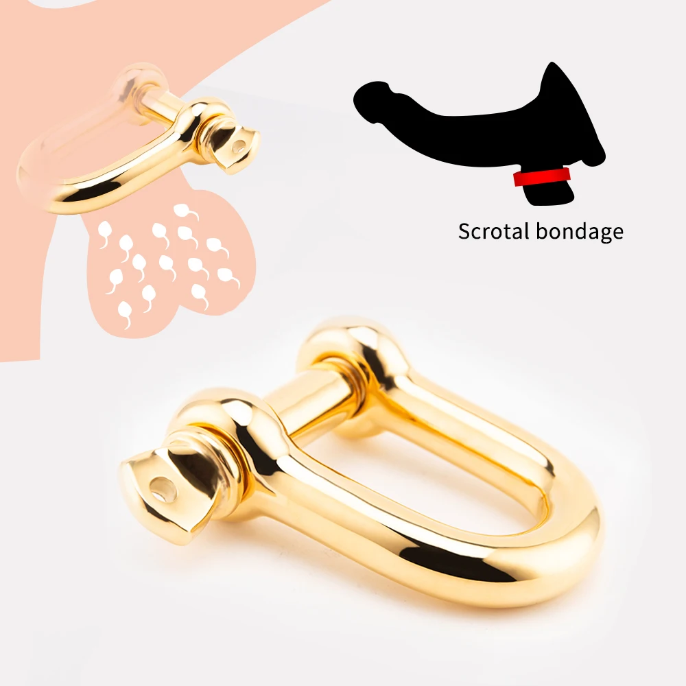 5-размерный золотой тяжелый тестовый шарик носилки мужская мошонка подвеска