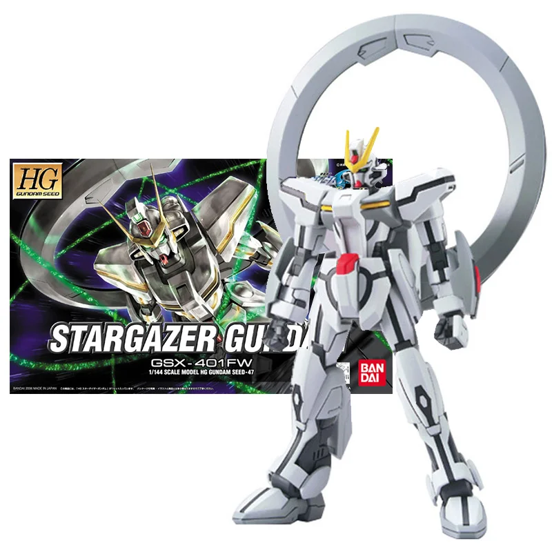 

Bandai Genuine Gundam Model Kit Anime Figure HG GSX-401FW Stargazer Collection Gunpla Anime Action Figure Toys for Children