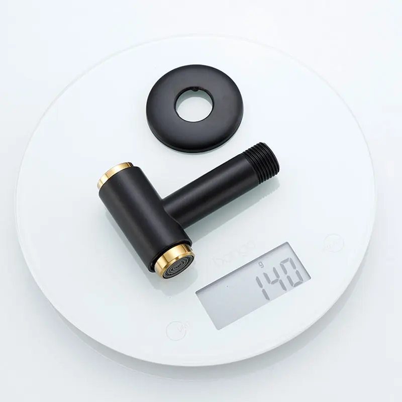 Настенный смеситель из меди полностью автоматический черный кран для стиральной