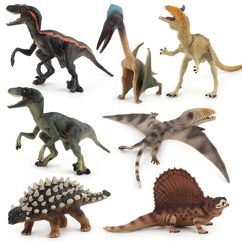 

Animal World Jurassic Simulation Ankylosaurus Dinosaurs Action Figure A Set of Seven Different Animals Collection Toy for Kids