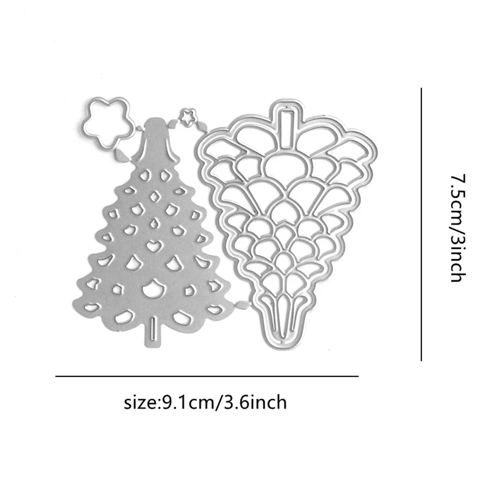 Металлические штампы для резки древесины. Необычная фигура. Узор в виде дерева.