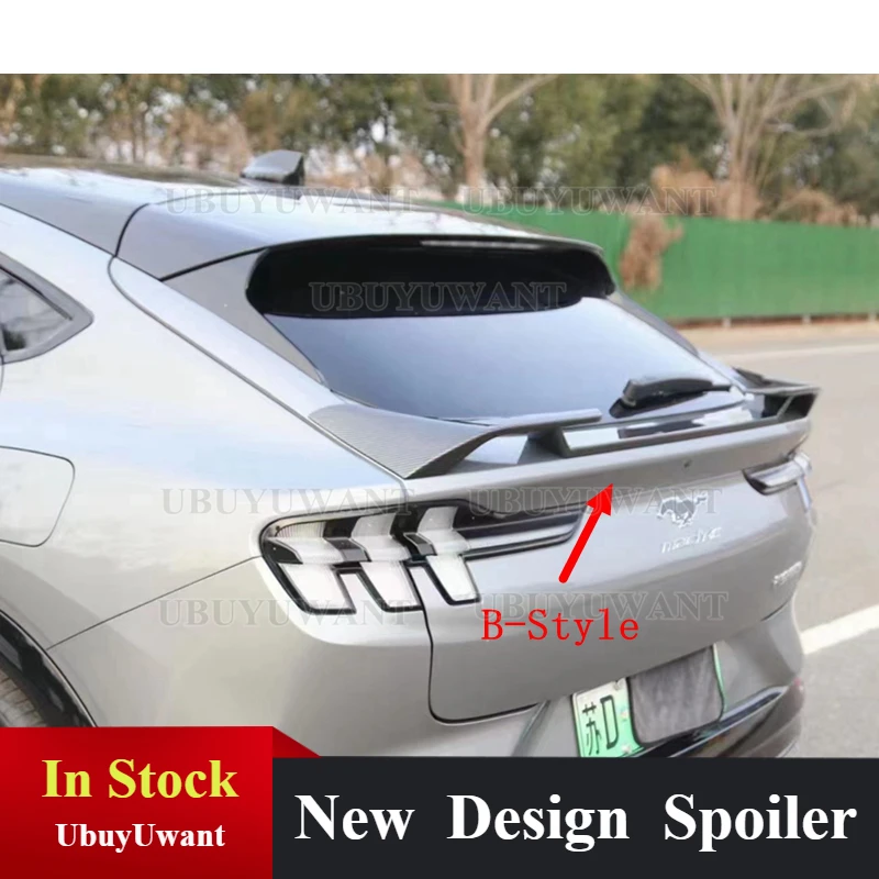 

Для Mustang Mach-E высокое качество ABS праймер спойлер автостайлинг для Ford Mustang Mach-E 2021-UP спойлер на задний багажник, крыло