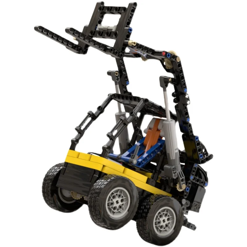 

Высокотехнологичный строительный вилочный погрузчик, строительная модель MOC автомобиля, кирпичи, обучающие игрушки для детей, подарки