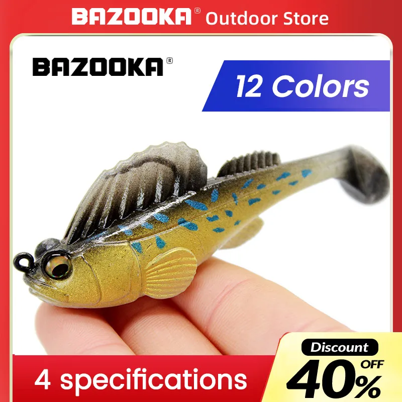 

Bazooka Winter Fishing Lures Wobblers Pike Soft Lure Silicone Bait Lead Jig Fish With Hooks Artificial Baits Pesca Tackle