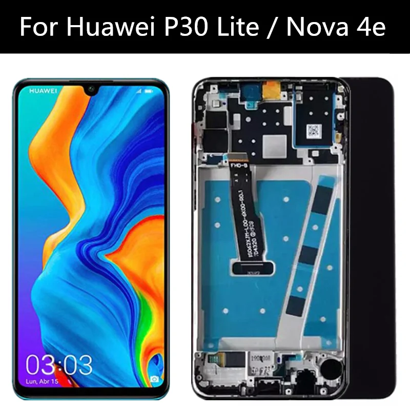 

6,15 "ЖК-дисплей для Huawei P30 Lite, ЖК-дисплей, сенсорный экран, для сборки, запасные части для Huawei Nova 4E ЖК-дисплей MAR-LX1 LX2 AL01