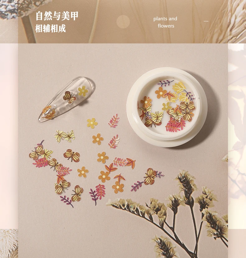 Разноцветный цветок для дизайна ногтей масляная масса весенний дизайн из