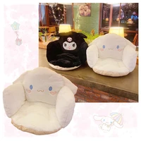kawaii cartoon half surrounded cushion cinnamoroll kuromi anime plushie lovely one piece cushion relieve fatigue soft cute gift