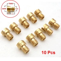 10x new m4 round head main jet 7mm 70 92 for gy6 pz19 139qmb scooter 50cc carb car replacement accessories