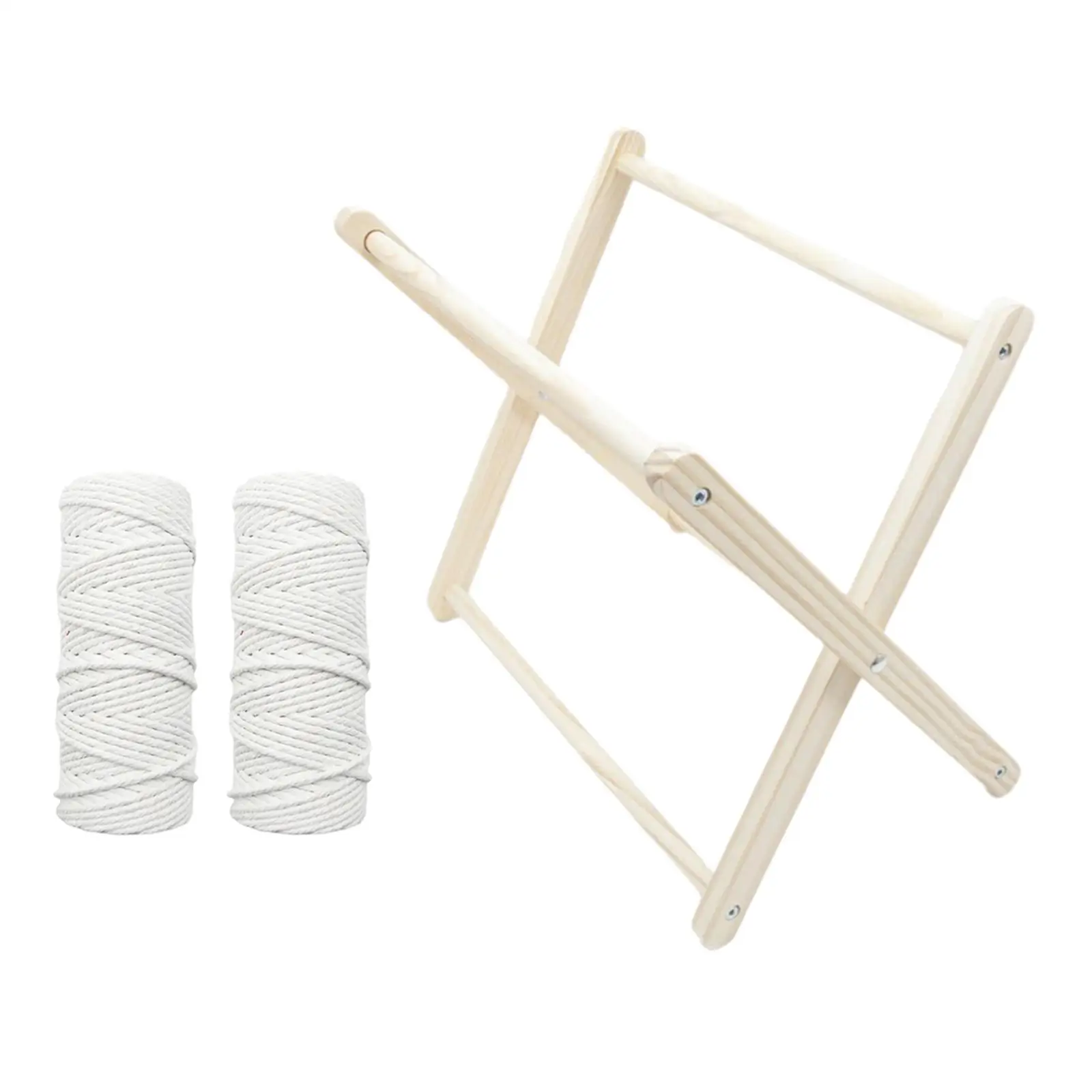

Macrame Magazine Rack Display DIY Assemble Books Holder Home Organizer Floor