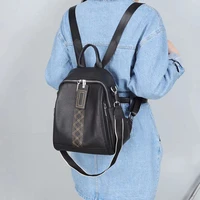 head layer leather double shoulder fashion design versatile womens holographic backpack luxury designer handbag high quality