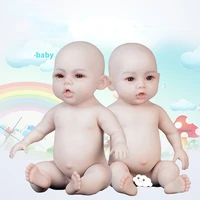 47cm open eyes reborn baby doll silicone simulation nursing girls baby training props toddler baby accompanying toys