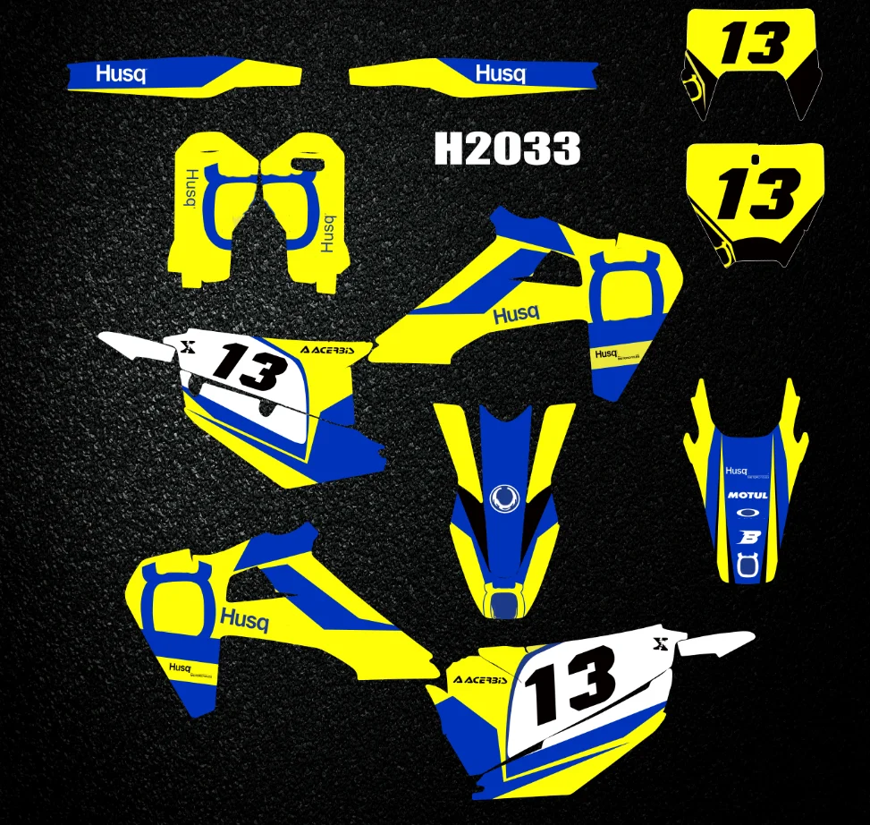 

Motocross decals Graphic background sticker For Husqvarna TE FE 2020 2021 2022 TC FC TX FX FS 150 200 250 300 450 2019 2020 2021