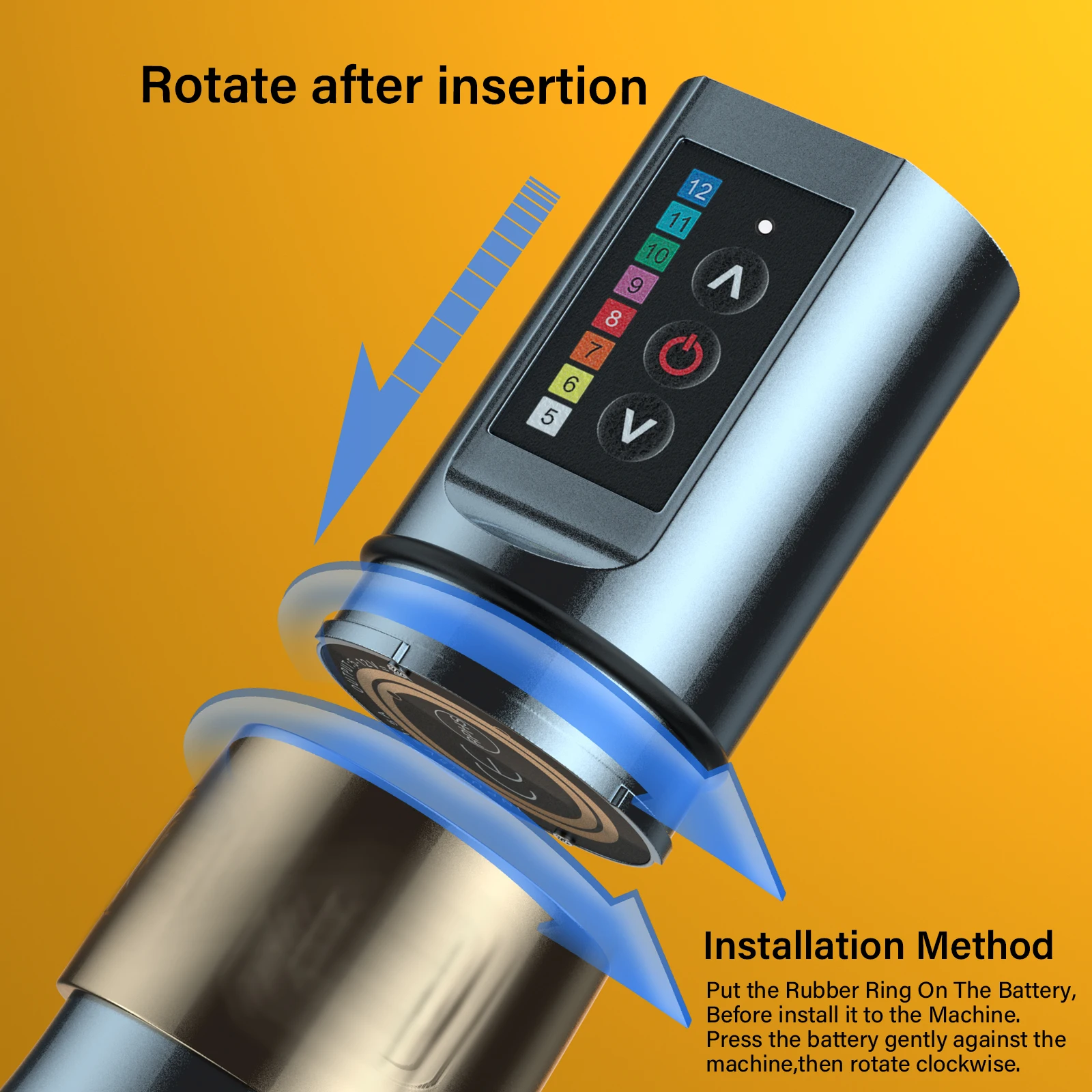 Фото Беспроводная тату-машинка EXO 4.0 Stroke с аккумулятором 2400 мАч, литиевая батарея большой емкости, мощный бесщеточный мотор для тату-мастеров №5