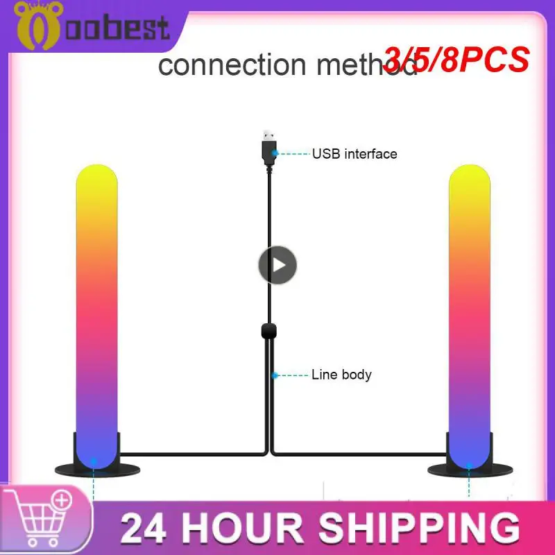 

3/5/8 шт., Rgb-подсветка для развлечения