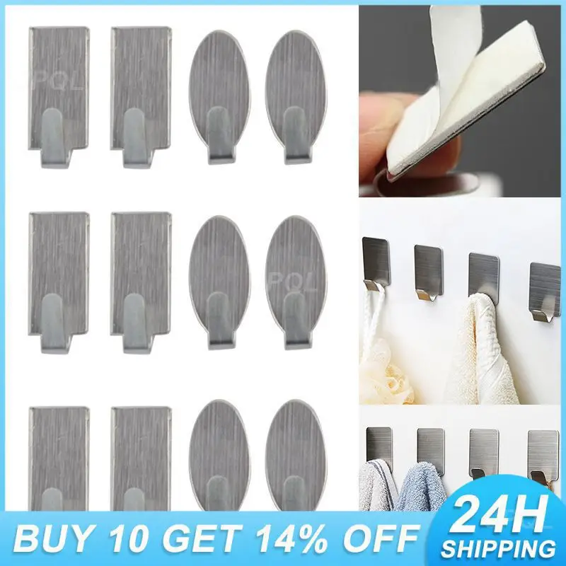 

Прозрачные настенные крючки, настенная дверь из нержавеющей стали, клейкий самоклеящийся крючок, вешалка на присоске, тяжелая стойка для хранения на кухне