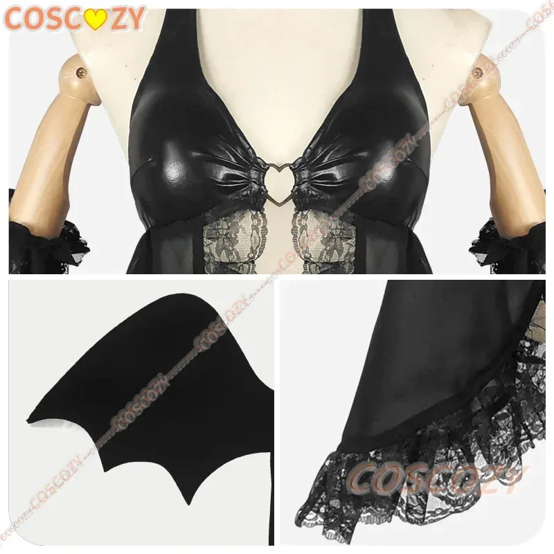 Фото Coscozy My Dress Up Darling Kitagawa Marin/Rizu Kyun Косплей Костюм Парик Крыло Кожа Cos Little Devil Сексуальное Кружево Pa NM33 №5