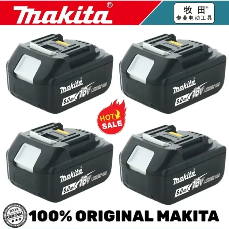 100% Genuine Makita 6Ah/5Ah/3Ah for 18V Battery BL1840 BL1830B BL1850B BL1850 BL1860 BL1815 Replacement Lithium