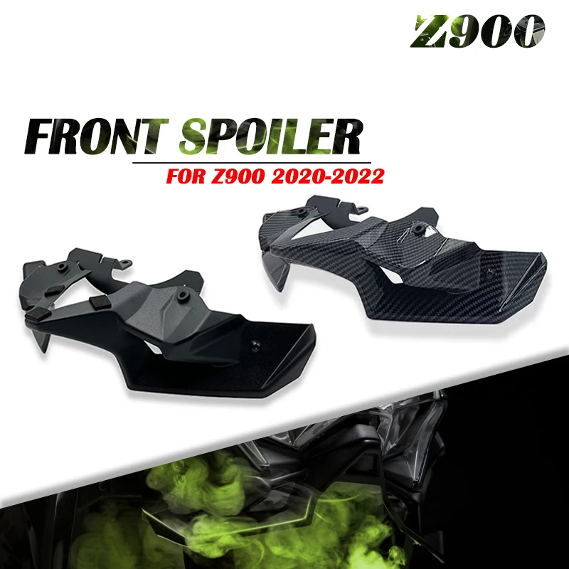 

Carbon fiber Motorcycle Z 900 Naked Front Spoiler Winglet Aerodynamic Wing Kit Spoiler New For Kawasaki Z900 2020 2021 2022