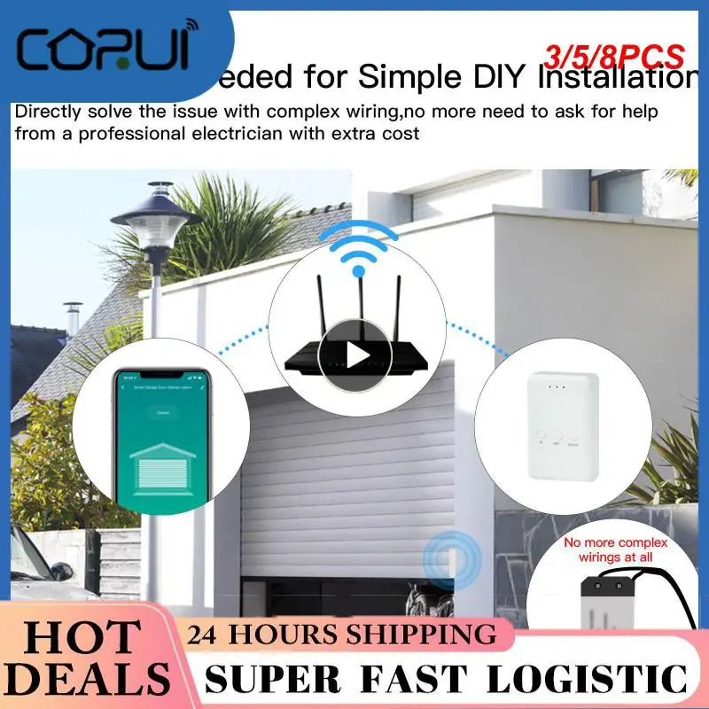 

3/5/8PCS Diy Smart Door Sensor Opener Kit Tuya Wireless Controller Opener Mini Module Nameuniversal Wifi Garage Door Switch New