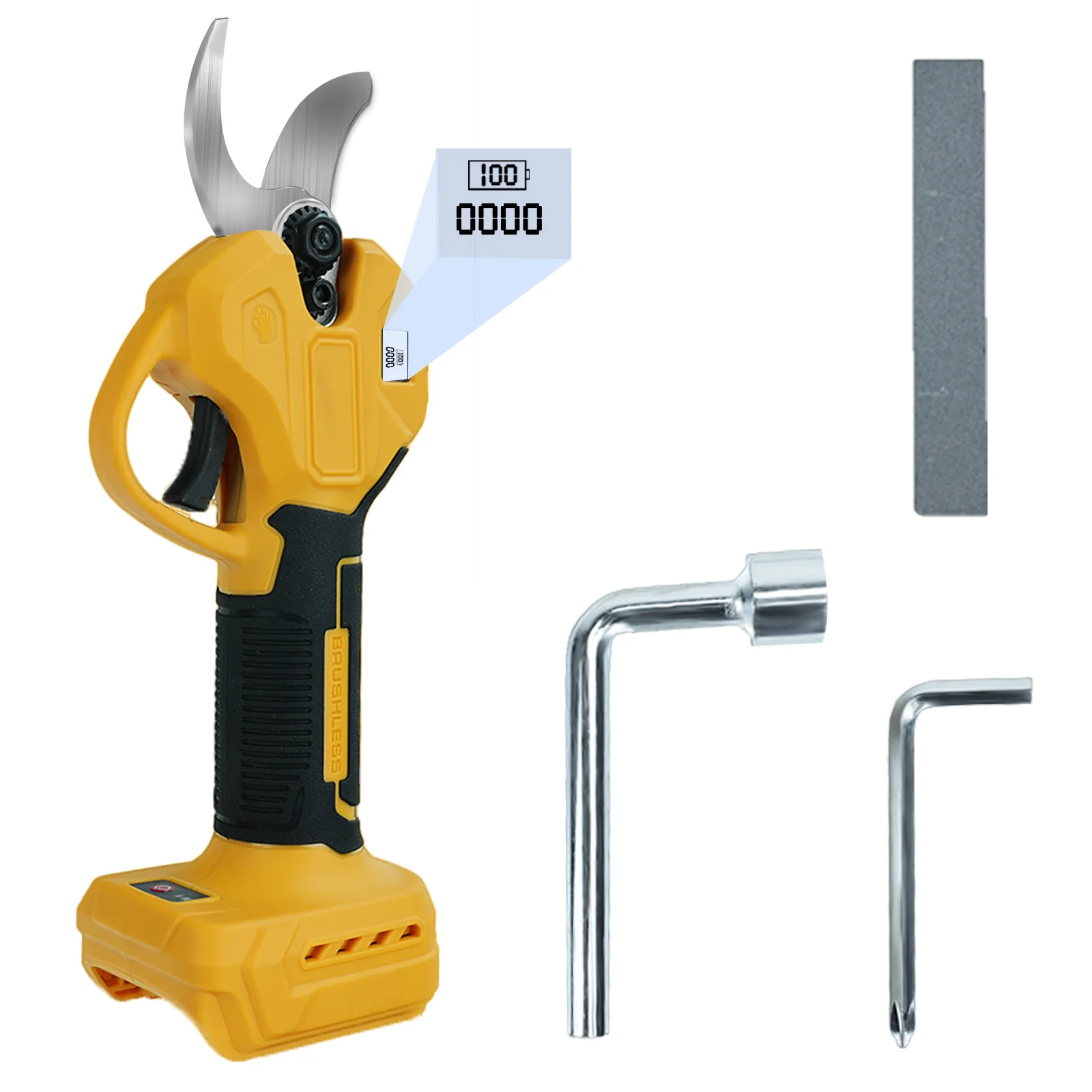 

30 мм бесщеточные электрические секаторы 600 Вт для аккумулятора DeWalt 20 В, аккумуляторный секатор, секатор для садовых деревьев (без батареи)