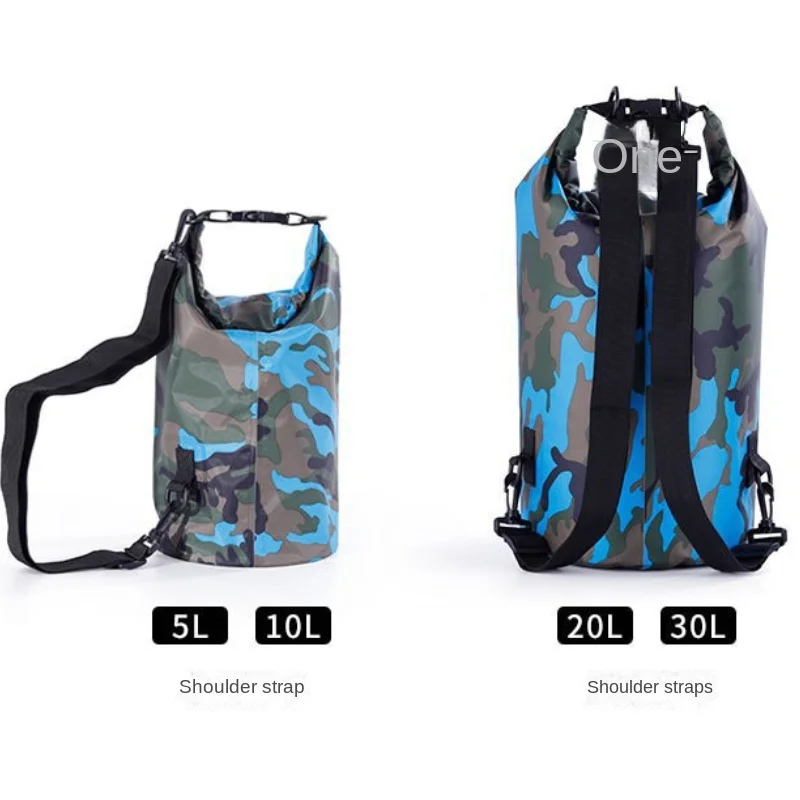 Foldable Waterproof Bag 5L/10L 20L/30L Waterproof Bucket Outdoor Beach Rafting Bag Swimming Supplies